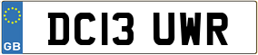 Trailer License Plate